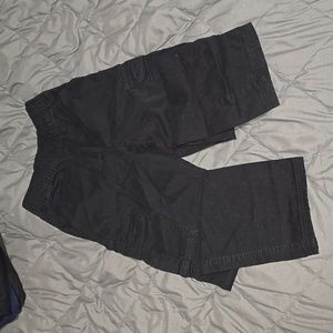 Black cargo pants size 10